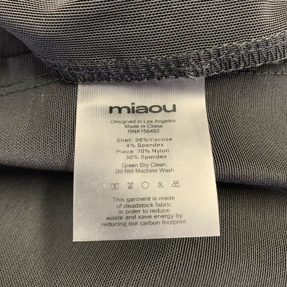 MIAOU Size S Black Spandex Knee Length Knee-Length Dress - Picture 7 of 7